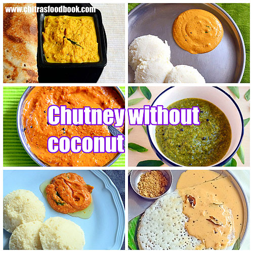  30 Chutney Recipes Without Coconut–No Coconut Chutney Recipes For Idli Dosa 