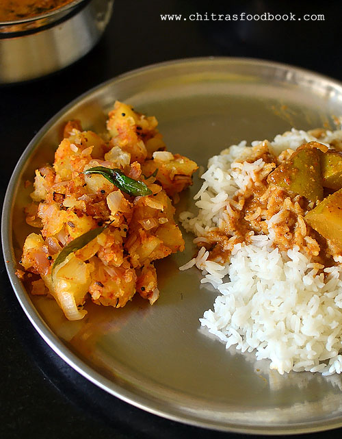  Alugadde Palya Recipe – Karnataka Style Potato Palya For Rice 