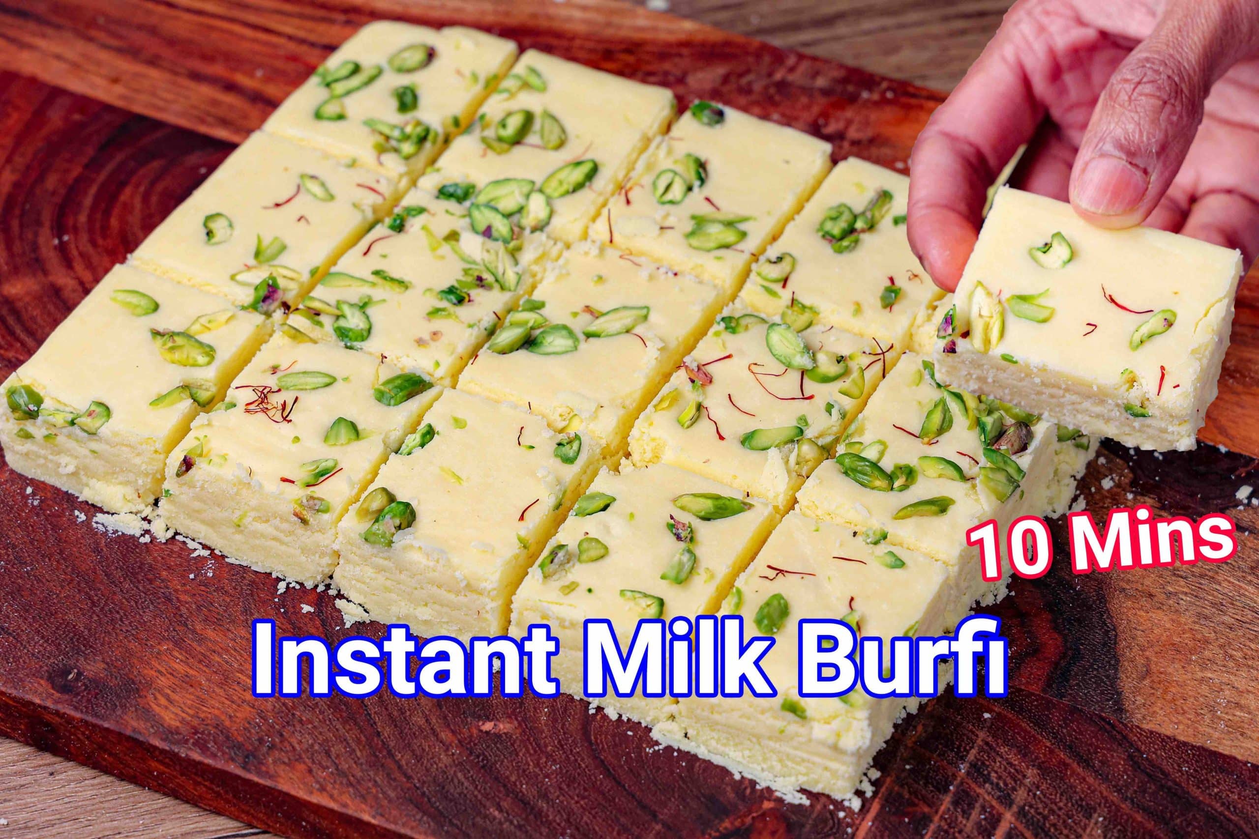 Milk Powder Burfi Recipe | Instant Burfi in 10 Mins