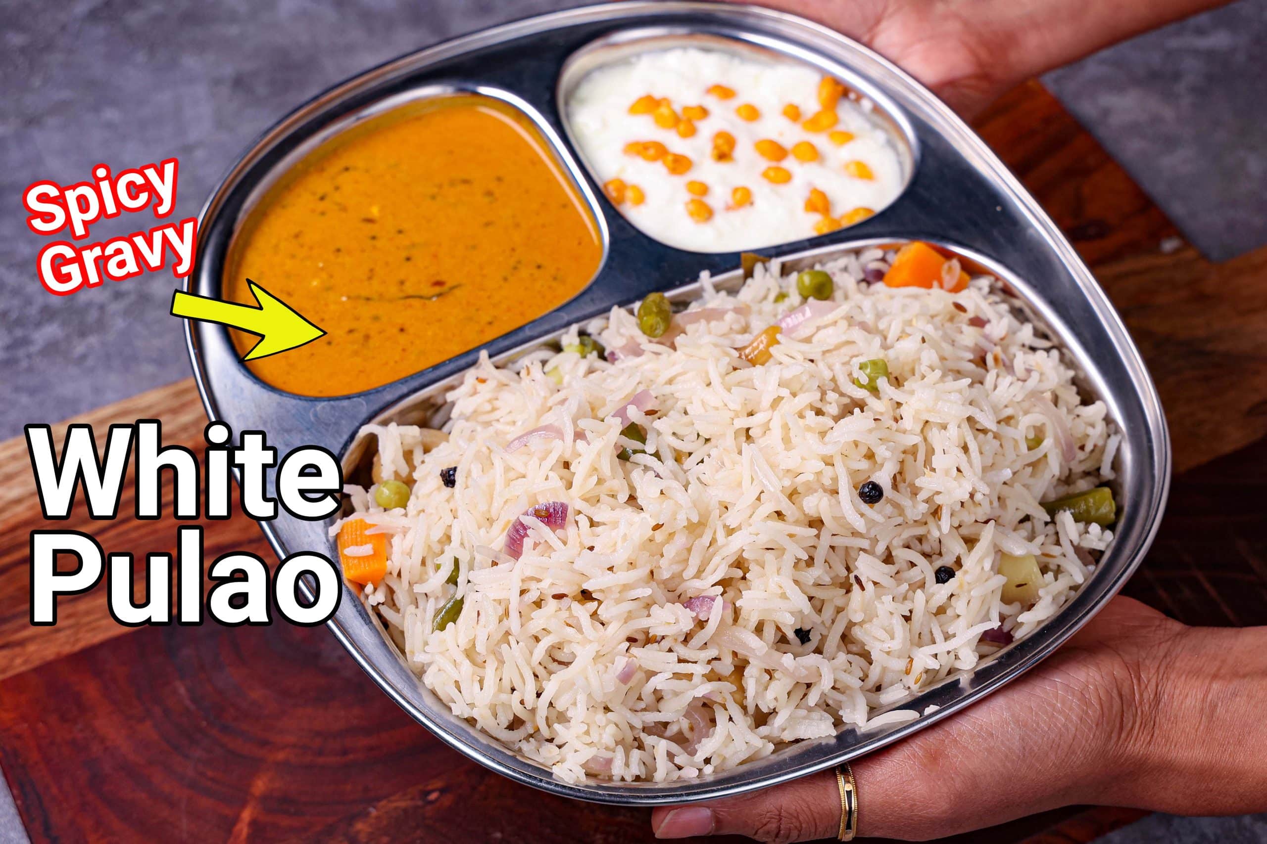 White Pulao Recipe & Simple Spicy Curry