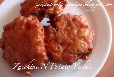 Zucchini N Potato Vadai