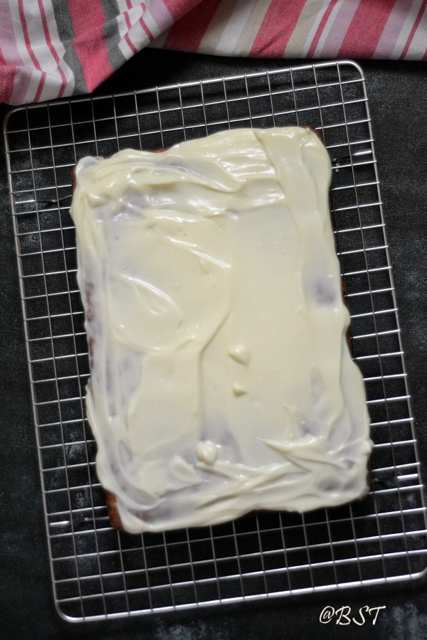 Banana Sheet Cake | Banana Butter Cake with Cream Cheese Frosting