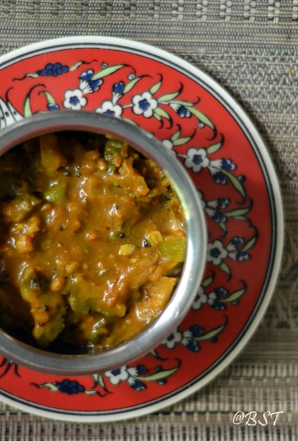 Kaipakka Mulakittath | Malabar Pickled Bitter-gourd