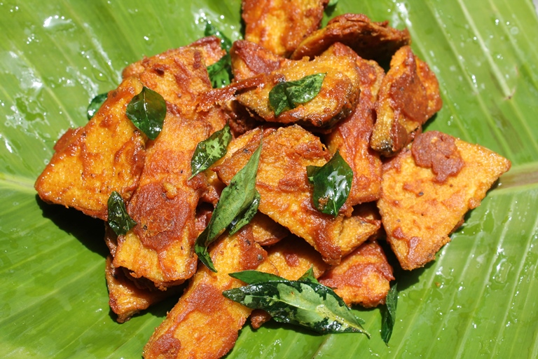 Elephant Yam Fry / Spicy Masala Coated Yam Fry / Senaikizhangu (Chenakilangu) Roast 