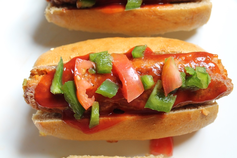 Vegetarian Hot Dog Recipe / Veggie Hot Dog Recipe 