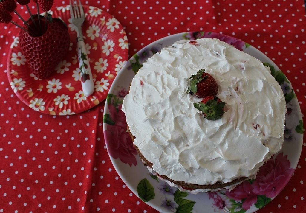 Strawberry Shortcake Cake 