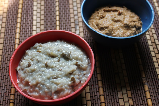 Ulundu Kanji & Thengai Kothamalli Thogayal / Rice & Urad Dal Porridge with Coconut & Coriander Seed Chutney – Rice Cooker Recipes 