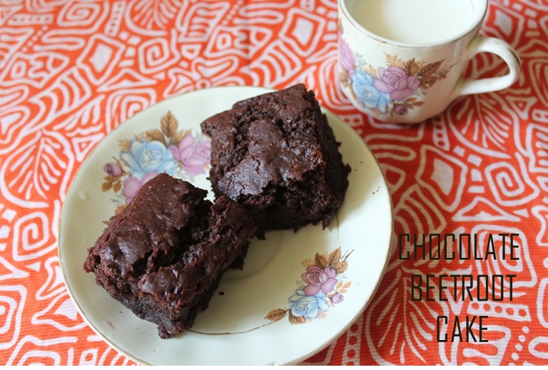 Eggless Chocolate Beetroot Cake (NO BUTTER) 